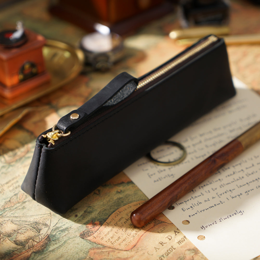 Premium Leather Pencil Pouch