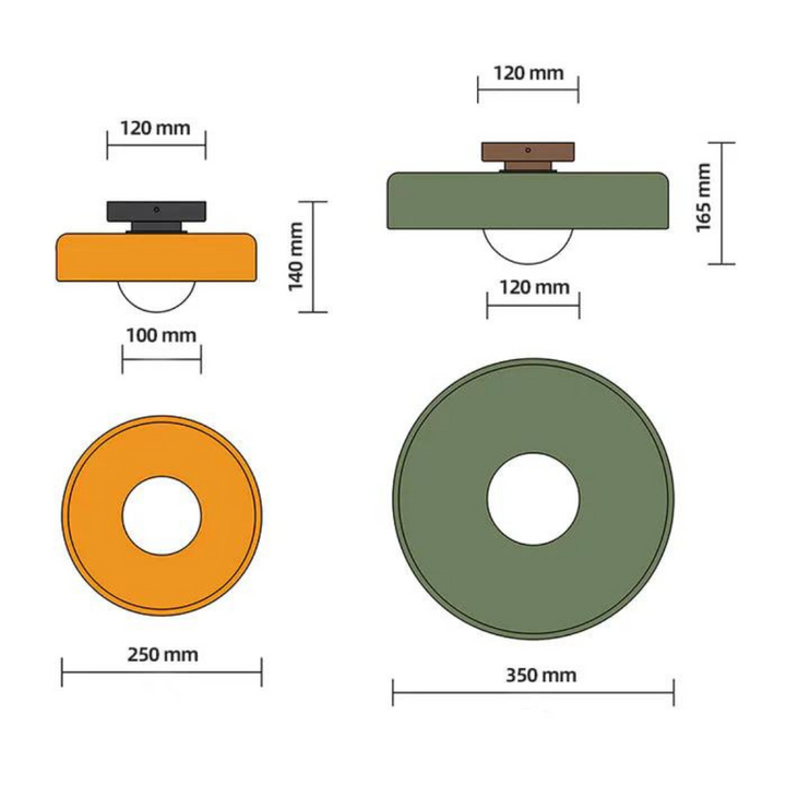 Round Ceiling Lamp with Stylish Functionality - LumiSphere | Stornfield
