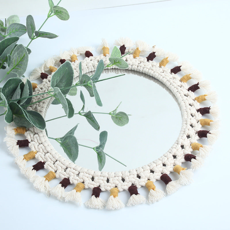 Decorative Macrame Wall Mirror Stornfield