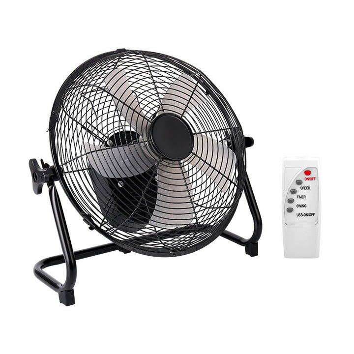 Unisex nan solar-powered portable battery fan with remote control and USB connection Stornfield