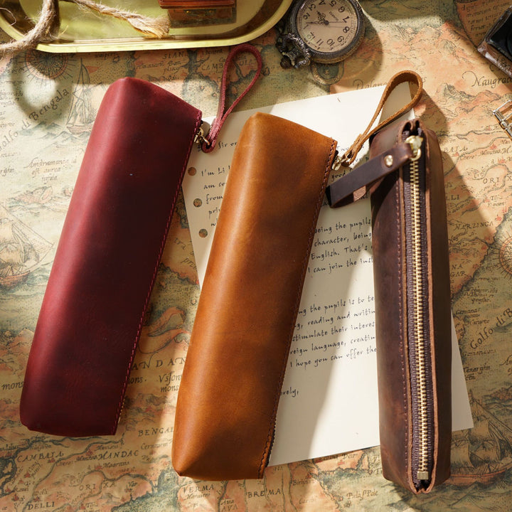 Premium Leather Pencil Pouch