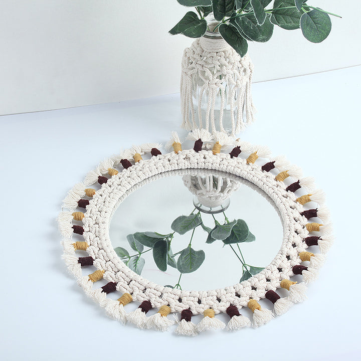 Decorative Macrame Wall Mirror Stornfield
