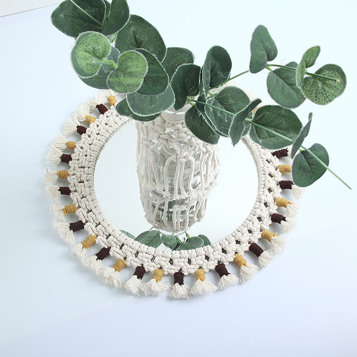 Decorative Macrame Wall Mirror Stornfield