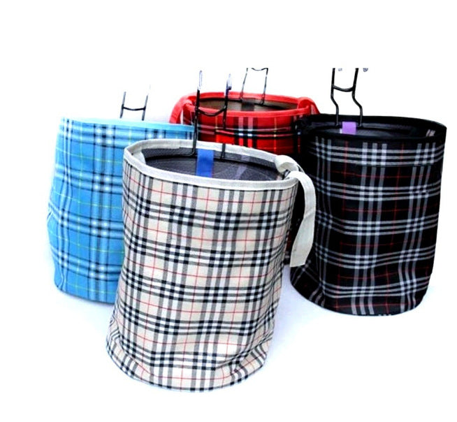 plaid climbing chalk bag with fleece lining brush holder and waist belt Stornfield