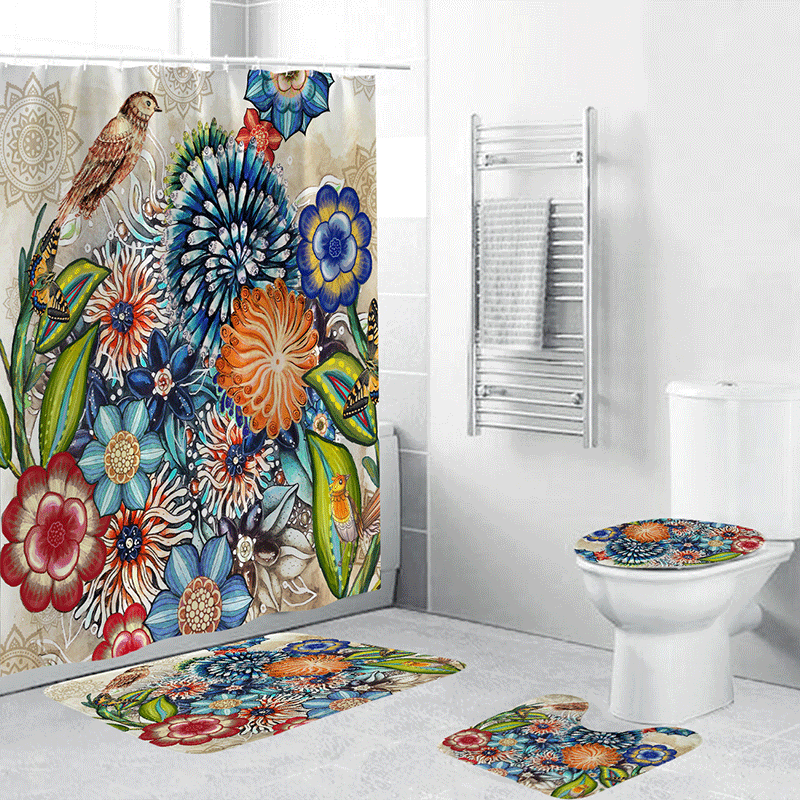 Floral Pattern Bathroom Set Stornfield