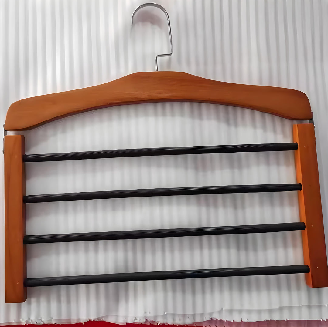 Wooden Clothes Hanger Space Saving with Sturdy Metal Hook | Stornfield