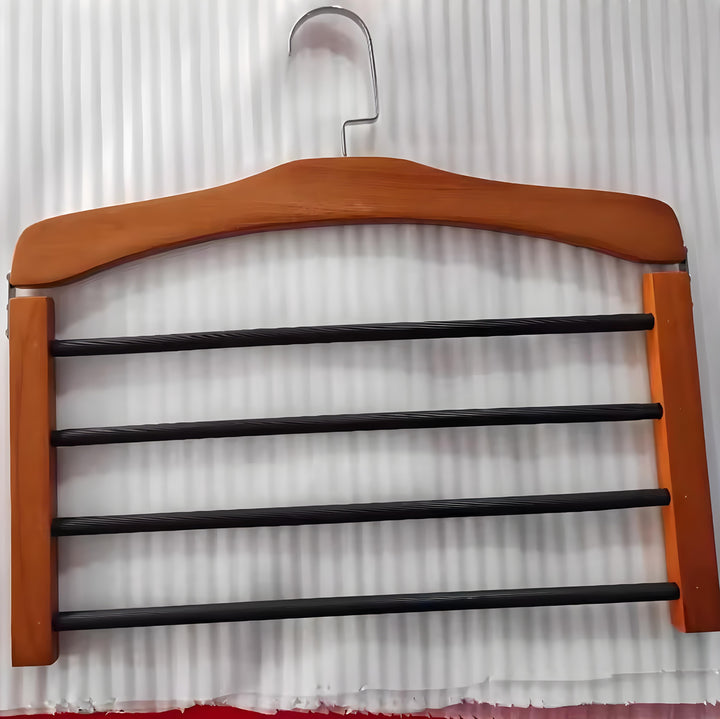 Wooden Clothes Hanger Space Saving with Sturdy Metal Hook | Stornfield