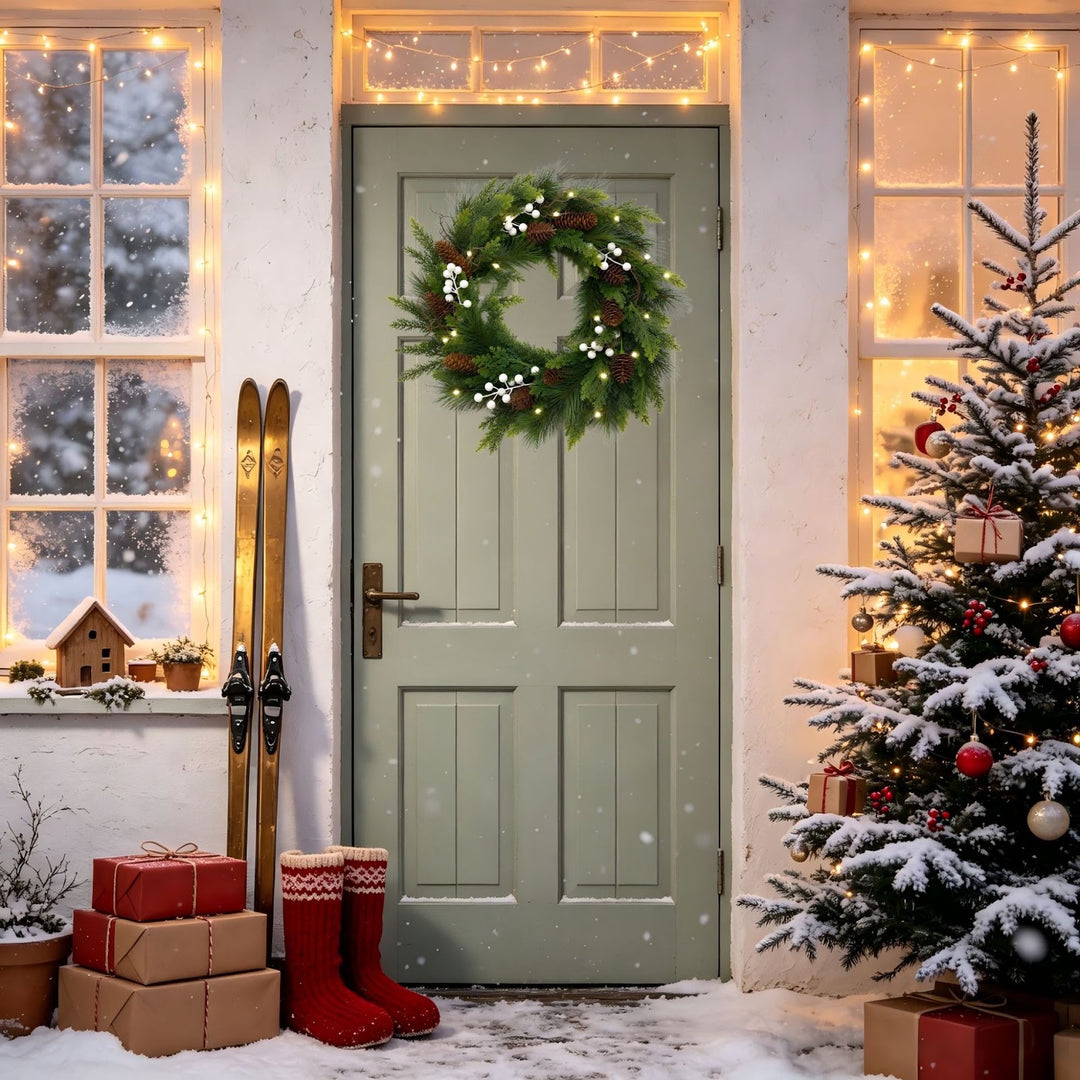 Christmas wreath made of PVC pine needles, 50 cm or 60 cm