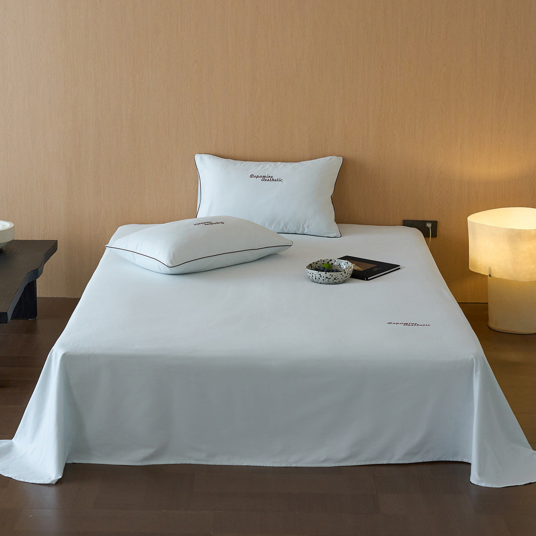 Brushed cotton bed sheet, 100s, solid color, warming