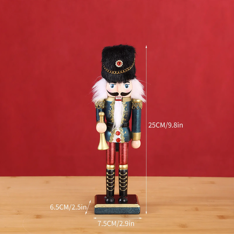 Nutcracker figure made of wood, 25 cm, European style