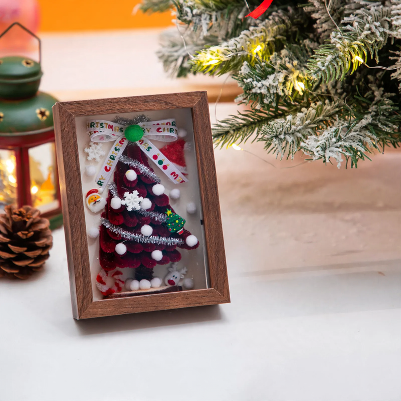 DIY Christmas Tree Table Decoration made of Bendable Plush