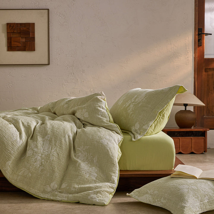 Three-layer cotton bedding, geometric pattern