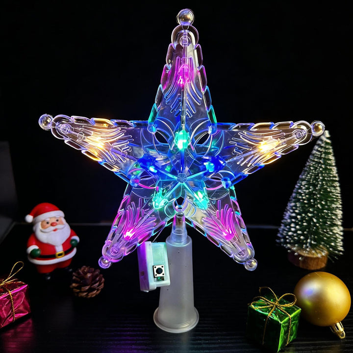 LED Christmas Tree Topper with Star Design