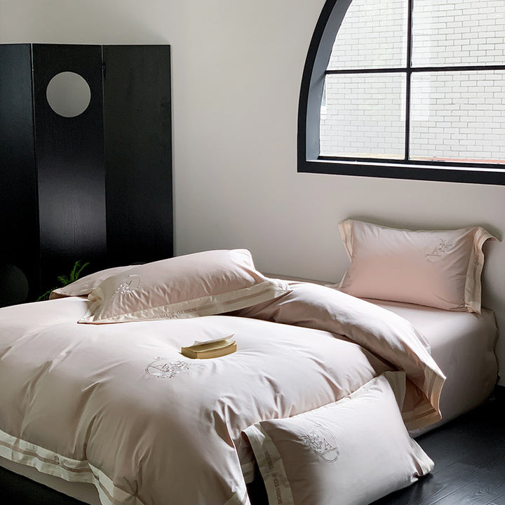 Luxury Long Staple Cotton Bed Linen Set, 120s Quality