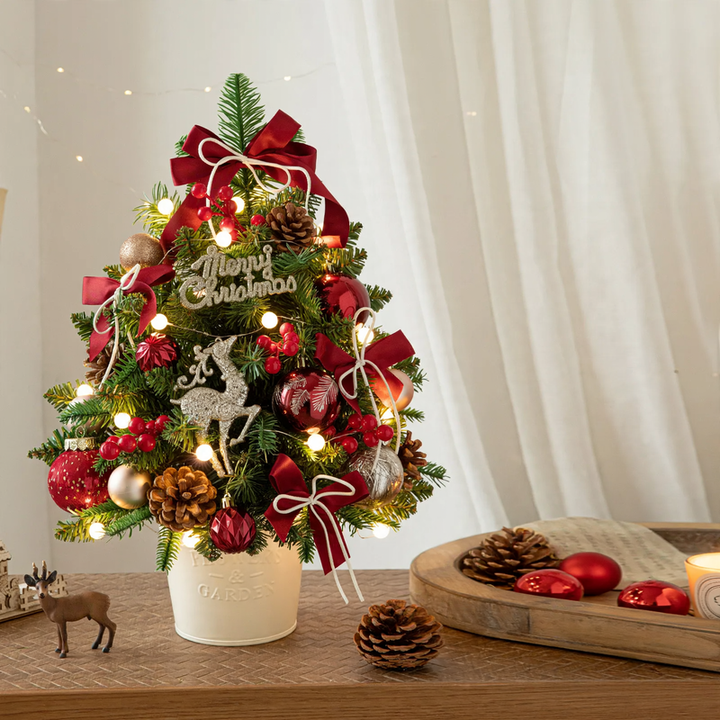 Mini Christmas tree made of PE, 45 or 60 cm, with lighting