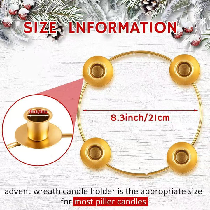 Decorative metal candle holder in European style