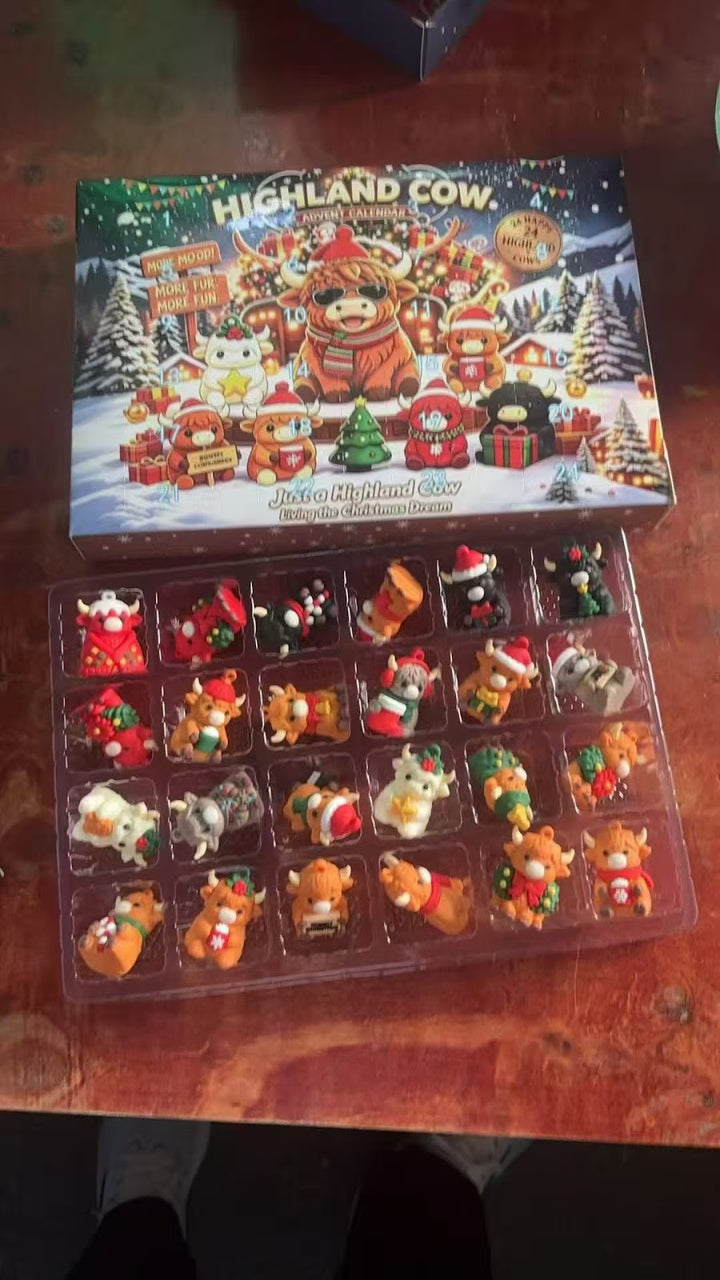 Christmas Advent Calendar with 24 Anti-Stress Figures