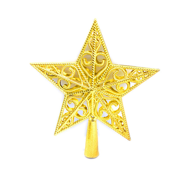 Christmas tree top star with sequins, 15cm or 20cm
