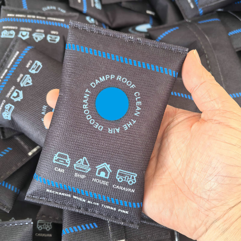 Silicone desiccant bags for moisture regulation