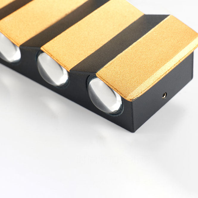 Stornfield | Modern Light Luxury Golden Aluminum Outdoor Waterproof Terrace LED Wall Lamp