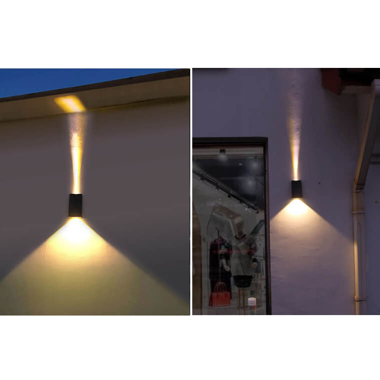 Solar Simple Trapezoid Outdoor Waterproof LED Wall Sconce Lamp | Stornfield