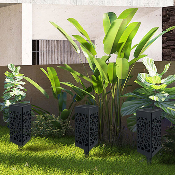 Creative Hollow Square Column LED Outdoor Lawn Ground Insert Landscape Light | Stornfield