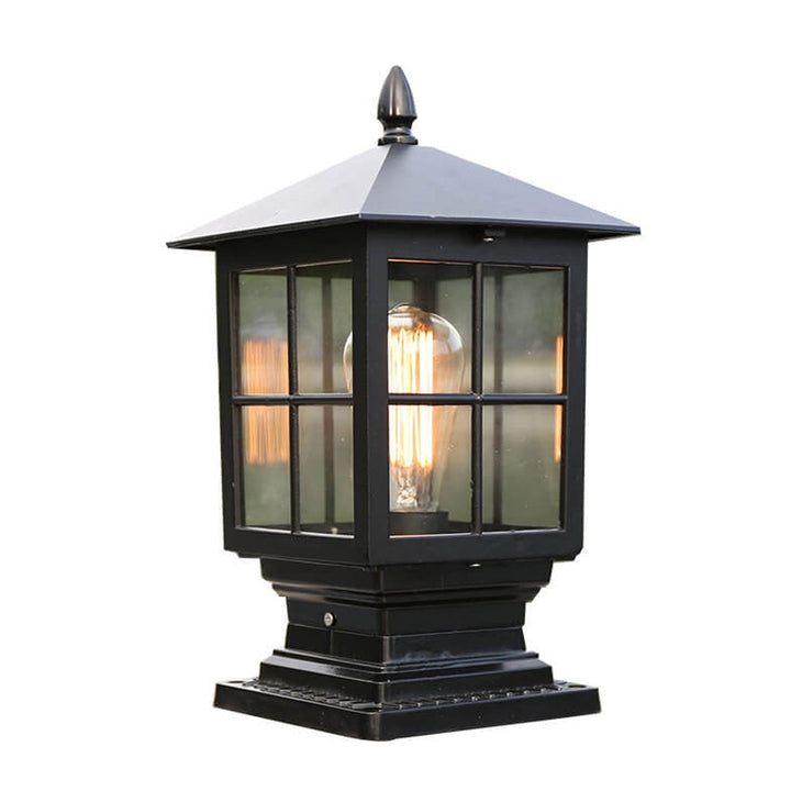 European Outdoor Column Lantern Waterproof  Rustproof 1-Light Patio Light | Stornfield