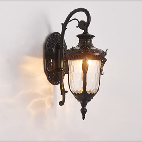 European Deluxe Lantern Outdoor Waterproof 1-Light Wall Sconce Lamp | Stornfield