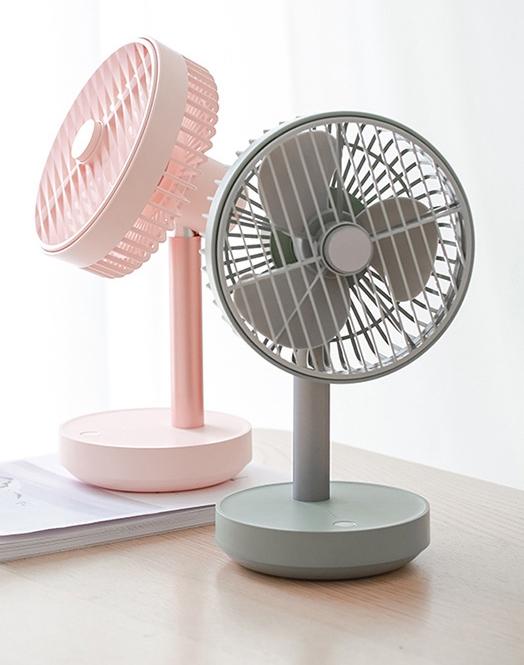Wireless Rotating Hood & Oscillating Head Desktop Fan, Super Quiet, Super Cool | Stornfield