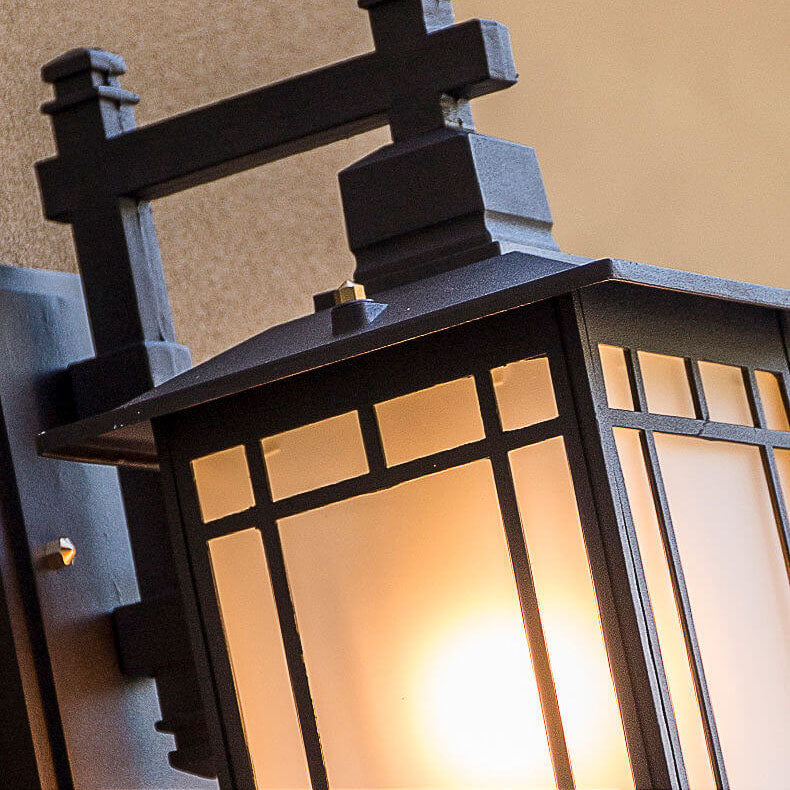 Modern Waterproof Solar Aluminum Chinese Pavilion Shape 1-Light Wall Sconce Lamp | Stornfield