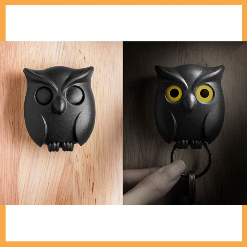 🦉The Key Guard is a Reliable Owl - Cute Owl Keychain with Auto Opening and Closing Eyes | Stornfield