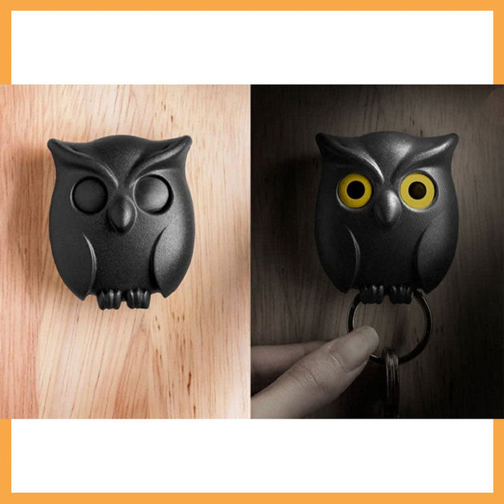 🦉The Key Guard is a Reliable Owl - Cute Owl Keychain with Auto Opening and Closing Eyes | Stornfield
