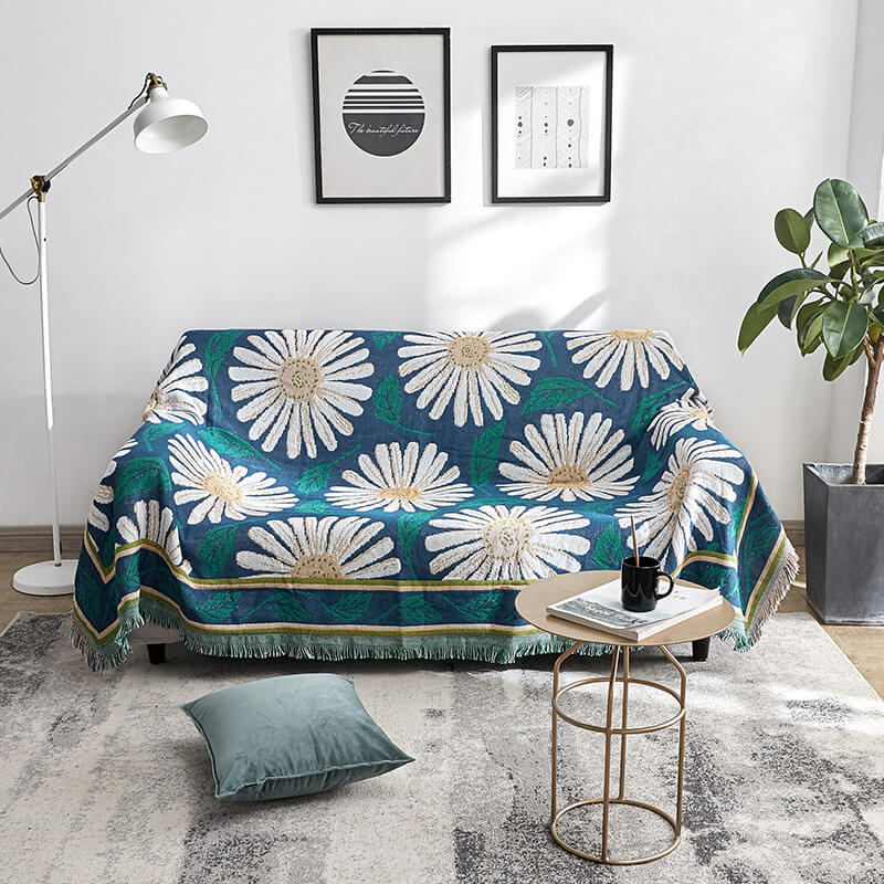 Bohemian knitted throws for sofa decor | Stornfield