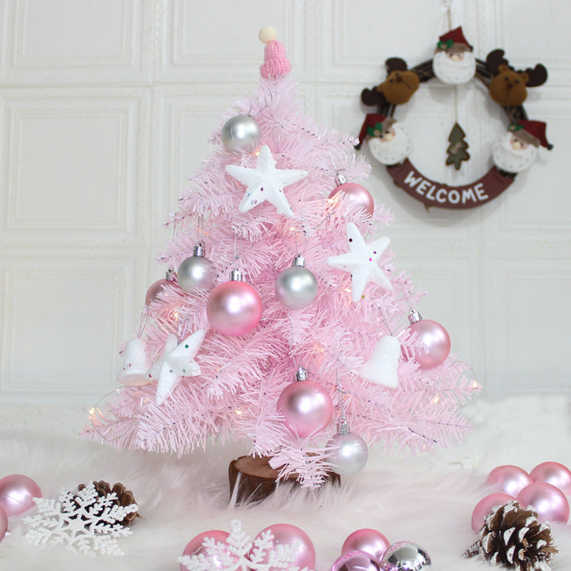 Mini Christmas tree with decoration, 45/60 cm, PVC