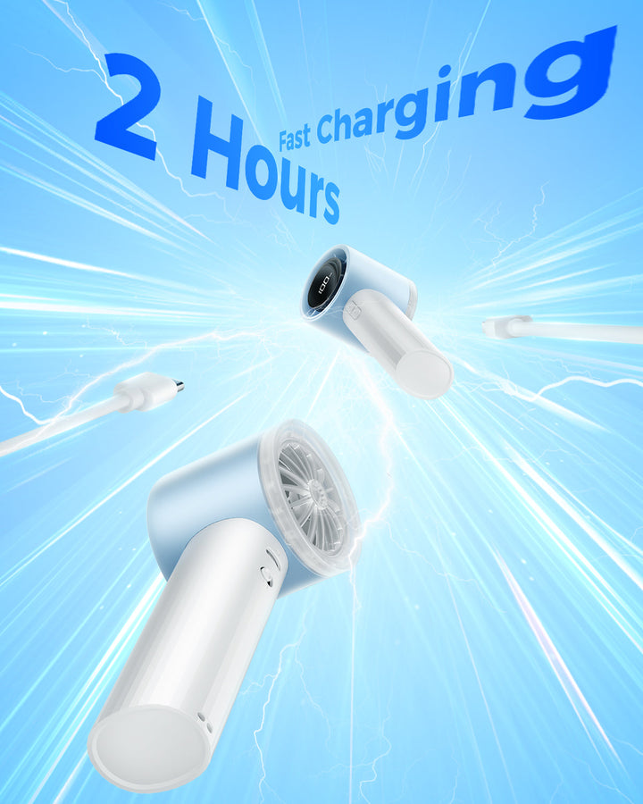 Portable High Speed Handheld Turbo Fan with LED Display | Stornfield