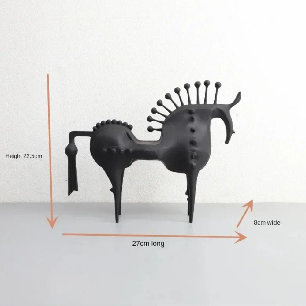 Abstract Metal Horse Sculpture | Stornfield