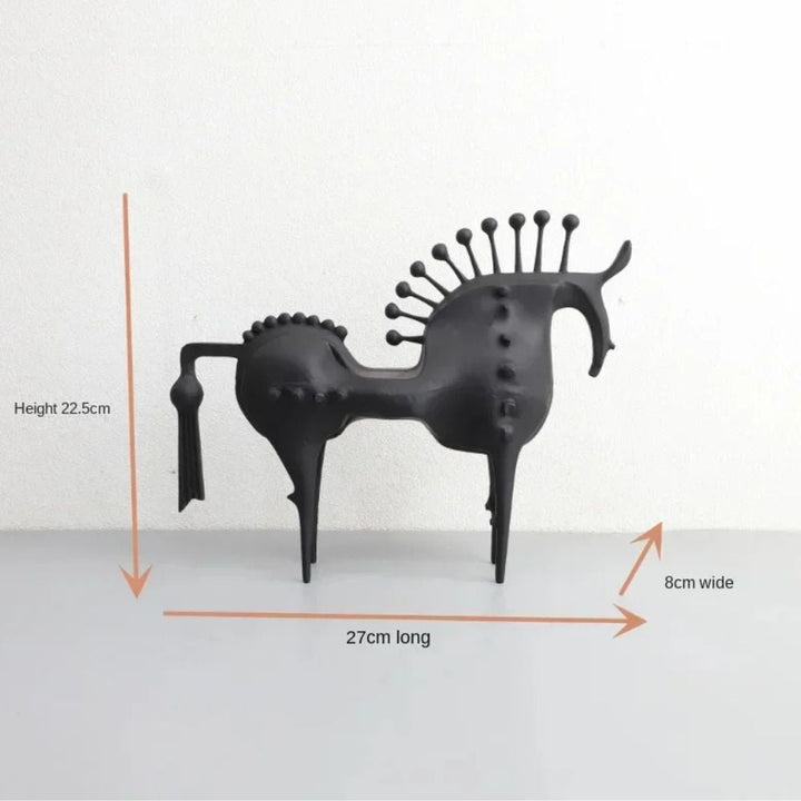 Abstract Metal Horse Sculpture | Stornfield