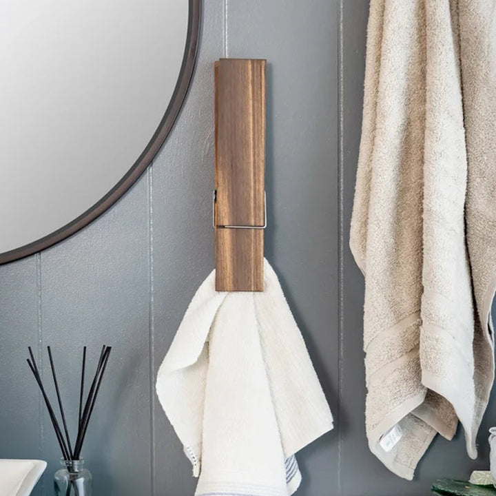 Stornfield | Porte-serviette de bain à pince à linge