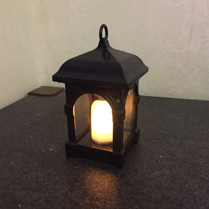 Traditional European Solar Waterproof House Cubic Plastic LED Landscape Lighting Outdoor Light For Garden | Stornfield