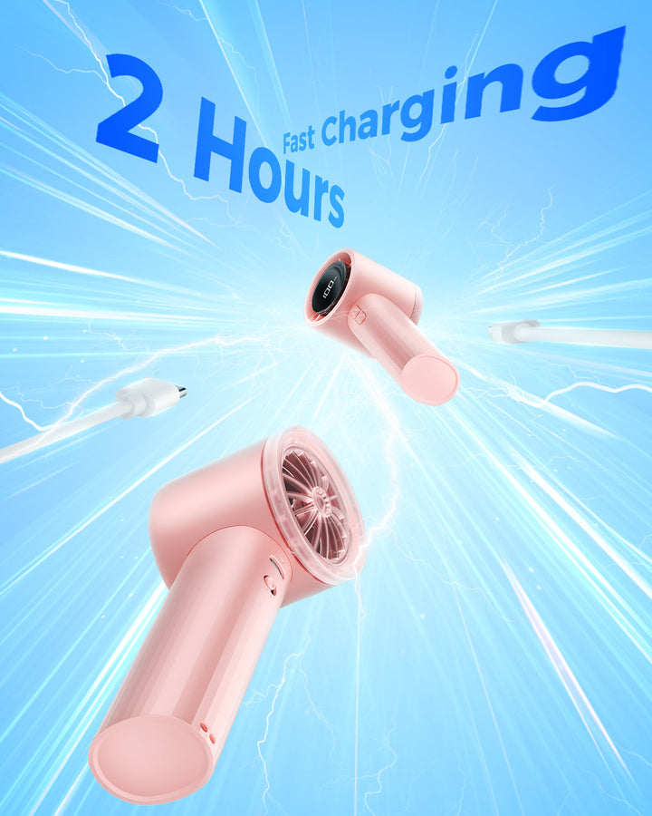 Portable High Speed Handheld Turbo Fan with LED Display | Stornfield
