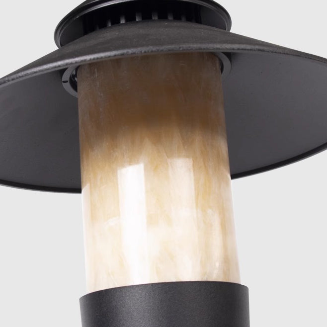Modern Minimalist Umbrella Waterproof Aluminum Marble LED Outdoor Light For Garden | Stornfield