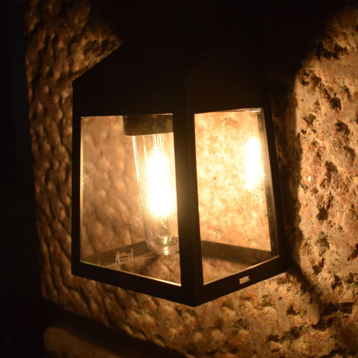 Modern Square Plastic Solar LED Outdoor Waterproof Garden Landscape Wall Sconce Lamp | Stornfield