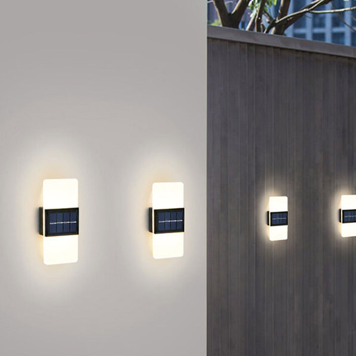 Stornfield | LumaZen Lampe Murale LED Solaire | Résistante aux Intempéries | Éclairage Extérieur Alimenté par Solaire | Décor de Jardin & Patio