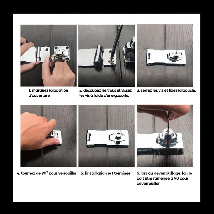 Drawer locks without punching | Stornfield