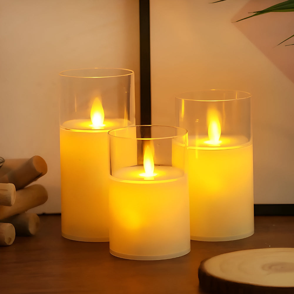 3D Flicker Flameless Candle Set | Stornfield
