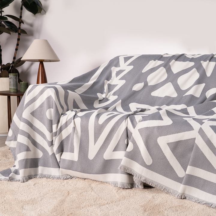 Geometric Boho Style Sofa Cover - Modern, Stylish & Durable Sofa Protection | Stornfield