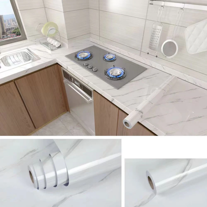 MarbraGuard – Self-adhesive oil-resistant kitchen film Stornfield