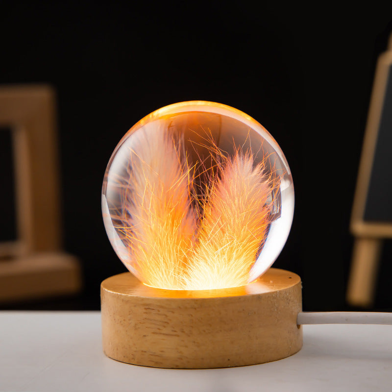 Crystal ball LED night light | Stornfield