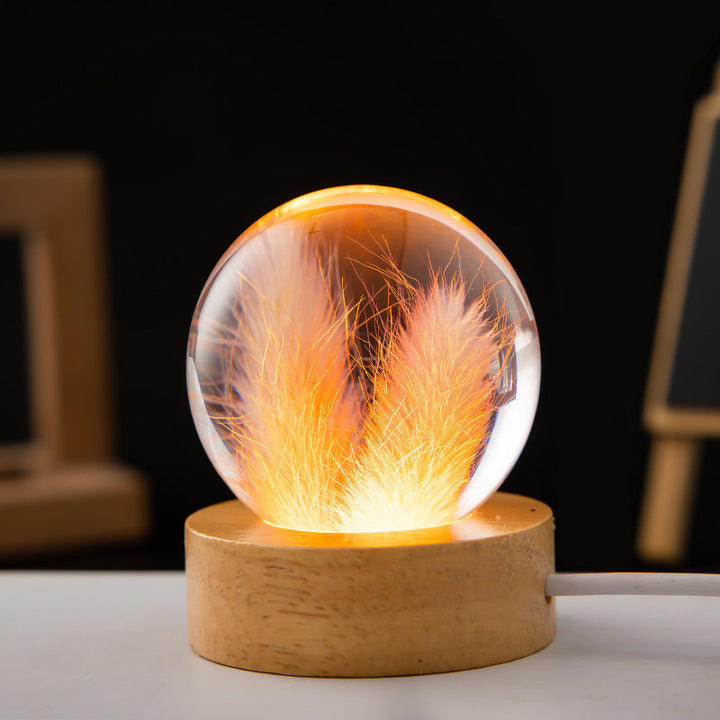 Crystal ball LED night light | Stornfield