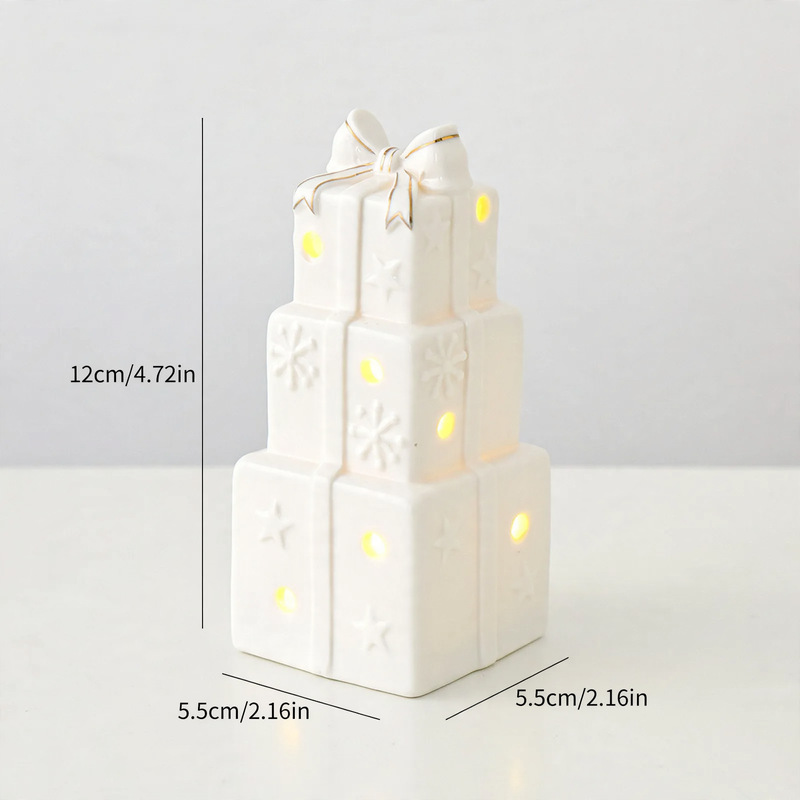 Ceramic Christmas house with lighting